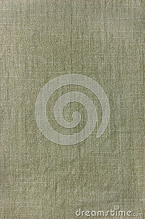 Dark Khaki Cotton Texture Closeup Stock Photo