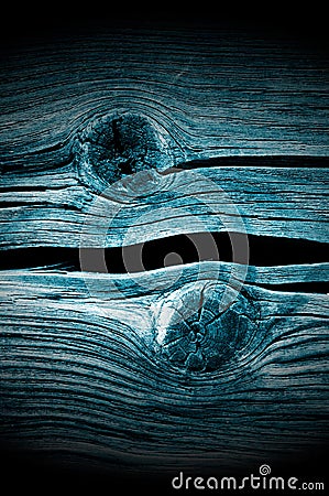 Dark Knotted Wood Planks Close-Up Stock Photo