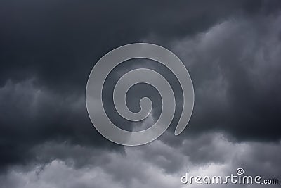 Dark layers cloudy rain coming Stock Photo
