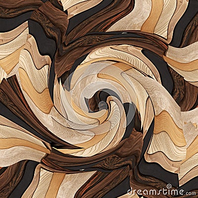 Dark and light wood samples with a twirl Stock Photo