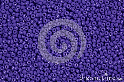 Dark lilac beads on macro, texture. Hi res photo. Stock Photo