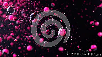 Dark Magenta Gradient Noise Texture Background for Design Projects with Copy Space Stock Photo