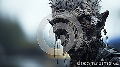 Dark And Moody Game Of Thrones Character With Sculptural Grotesqueries Stock Photo