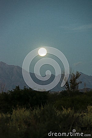Dark Moonscape Landscape, La Rioja, Argentina Stock Photo