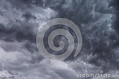 Dark Ominous Clouds Stock Photo