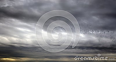 Dark, ominous rain clouds. Stock Photo