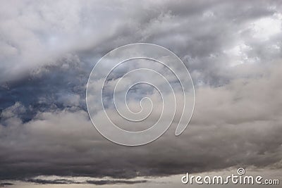 Dark, ominous rain clouds. Stock Photo