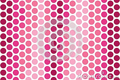 Dark pink circular dot pattern with symmetrical geometric alignment. Modern design concept Stock Photo