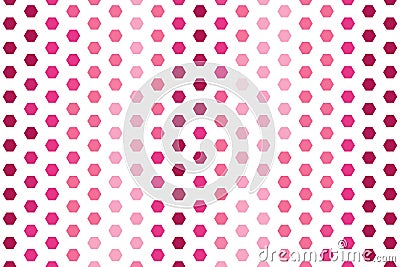 Dark pink hexagonal dot pattern with structured geometric alignment. Modern texture concept Stock Photo
