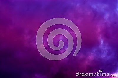 Dark pink and purple clouds in the sky, polar stratospheric clouds Stock Photo