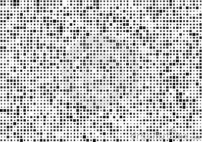 Dark Pixels texture. Pixel Abstract Mosaic Gradient Design Background. Monochromatic Abstract Background Isolated on white. Vector Vector Illustration