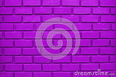 Dark Purple Brick Wall for Background Stock Photo