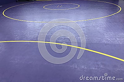 Wrestling mat Stock Photo