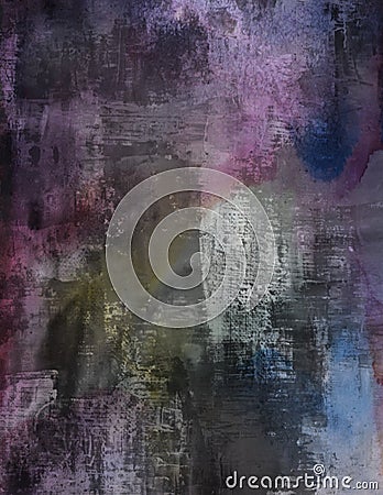 Dark Purple Watercolors Brushed Painted Grunge Background Textile Stock Photo