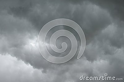 Dark rain cloud Stock Photo