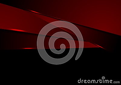 Dark red abstract tech corporate background Vector Illustration