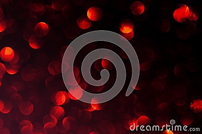 Dark red, maroon,gold,black circle abstract light background, Abstract bokeh Red shining lights, sparkling glittering Christmas,ne Stock Photo