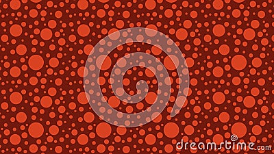 Dark Red Seamless Scattered Dots Pattern Stock Photo