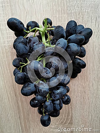 Dark ripe grapes. Stock Photo