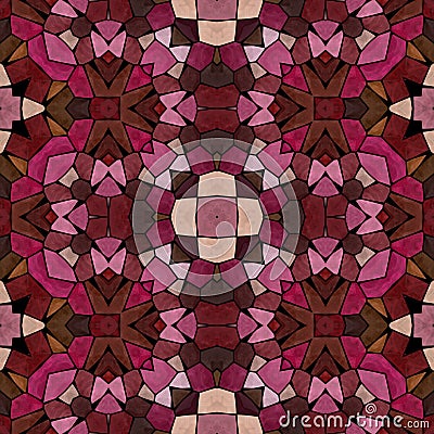 Dark rose kaleidoscope texture Stock Photo