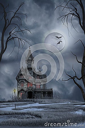 Haunted House Stock Photo