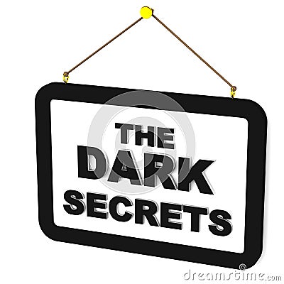 Dark secrets Stock Photo