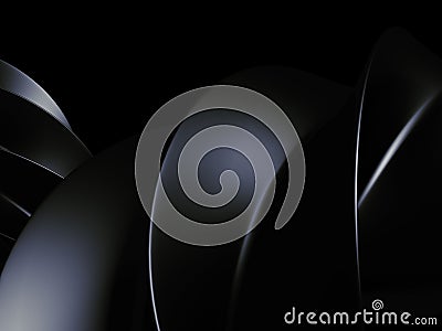 Dark Shiny Metallic Background. 3d Render Stock Photo