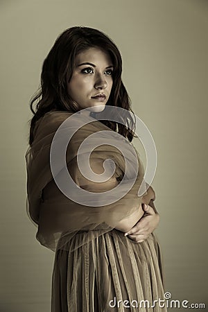 Dark shot of girl Stock Photo