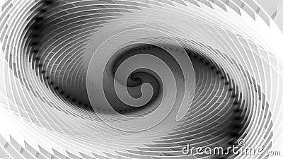 Dark spiral black and white Stock Photo
