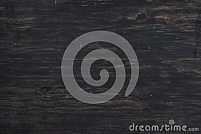 Dark stained rough wood texture full frame abstract background Stock Photo