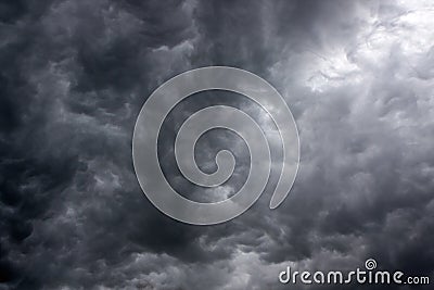 Dark storm clouds Stock Photo