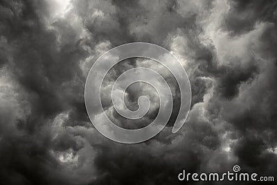 Dark storm clouds. Stock Photo