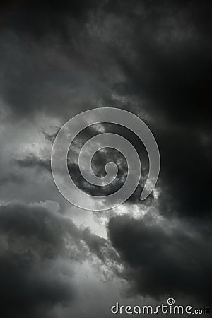 Dark storm clouds. Stock Photo
