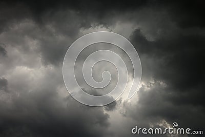 Dark storm clouds. Stock Photo