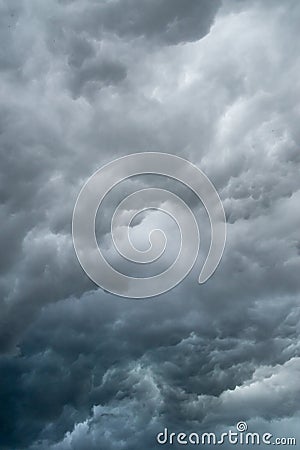 Dark, stormy clouds Stock Photo