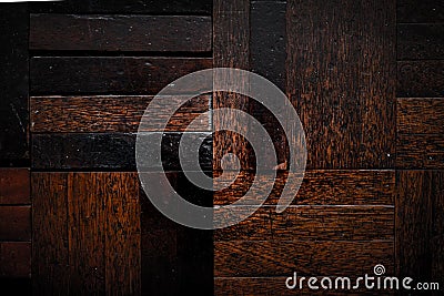 Dark wood background with rough worn out texture for vintage wooden background Stock Photo