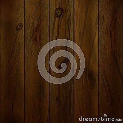 Dark Wooden Background. Vector wood texture. Vector Illustration