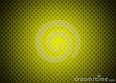 Dark Yellow Green Techno Ornamental Pattern Background Wallpaper Stock Photo