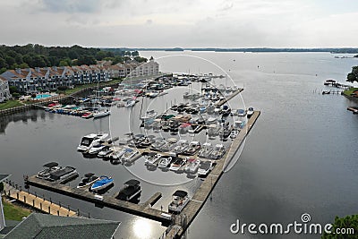 Darker Close Harbor Stock Photo