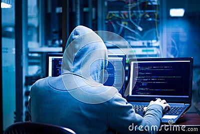 Darkness hackers Stock Photo