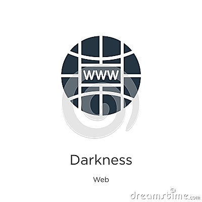 Darkness icon vector. Trendy flat darkness icon from web collection isolated on white background. Vector illustration can be used Vector Illustration