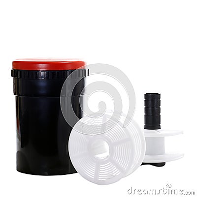 Darkroom's tank, film photography Stock Photo