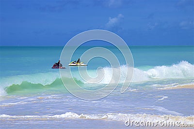 Darkwood beach in Antigua, Caribbean Editorial Stock Photo