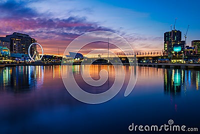 Darling harbour at night Stock Photo