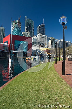 Darling harbour in sydney Stock Photo