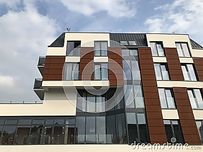 Amber Port hotel in Darlowko Poland Stock Photo