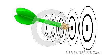 Dart arrow target goal reach Stock Photo