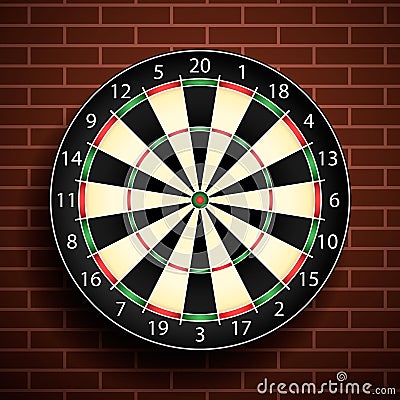 Dart board Vector Illustration