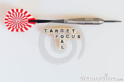 Dart Target Focus Goal Stock Photo