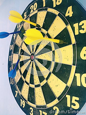 Dart Target Miss Shot Stock Photo